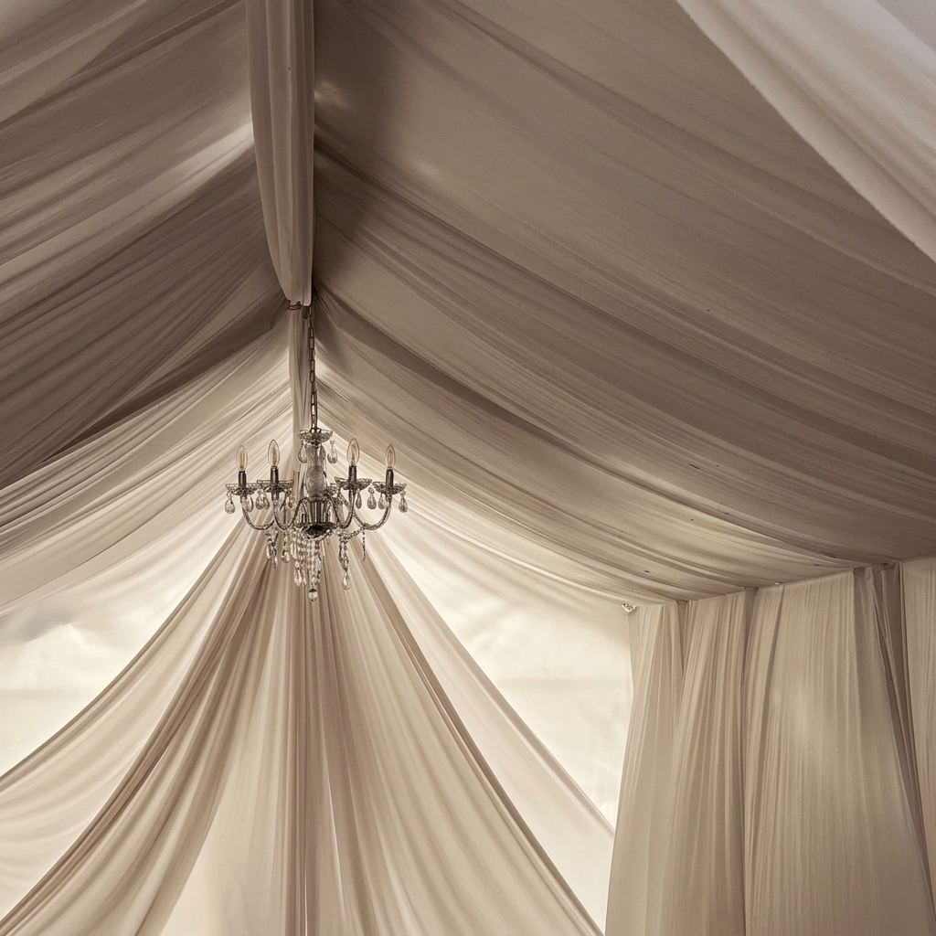Dusty Champagne drapery